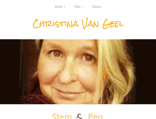 Tablet Screenshot of christinavangeel.be